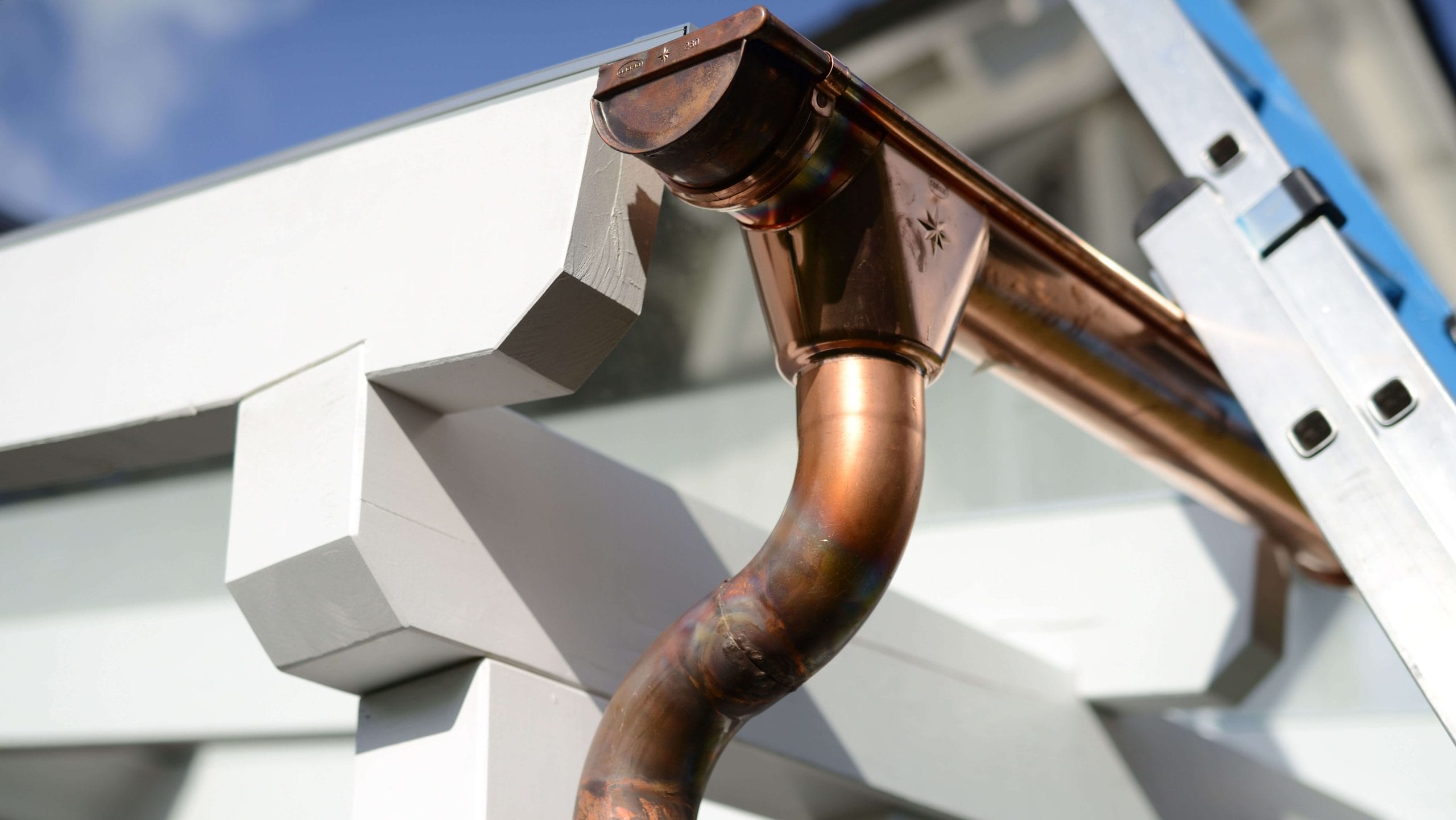 High-end copper gutters with a seamless design for residential properties in Eugene